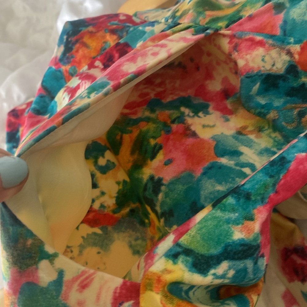 Anthropologie Maeve Tea Garden Sheath Dress Sleeveless Ivory Floral size 4 - Picture 9 of 13